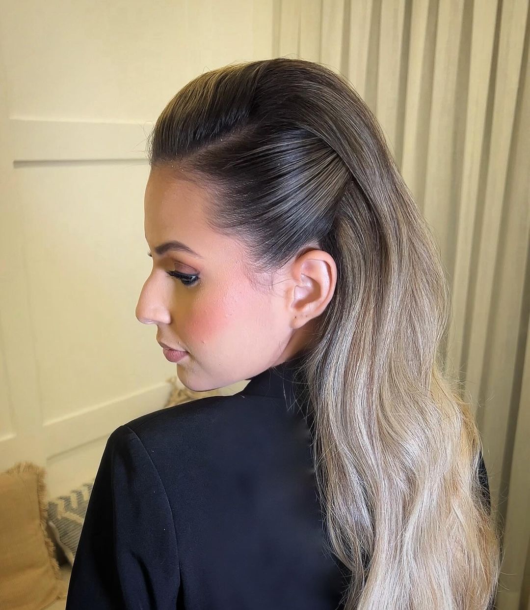 penteados cabelo solto liso