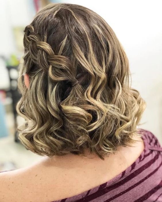 penteados para eventos cabelo curto liso