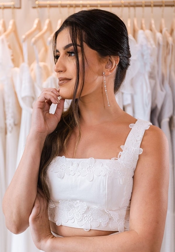 Como Escolher o Penteado Solto Perfeito para o Seu Tipo de Rosto e Vestido de Noiva