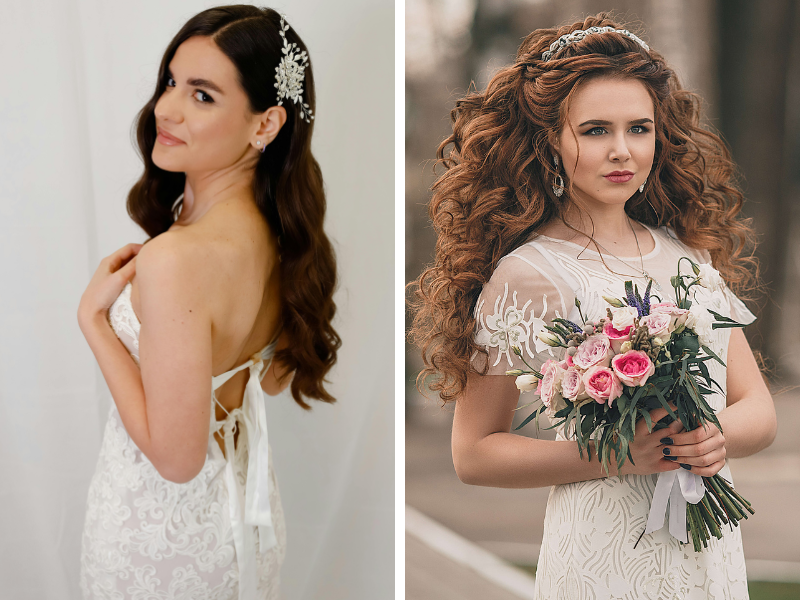 Inspirações de Penteados Soltos com Tranças e Ondas para Noivas Modernas