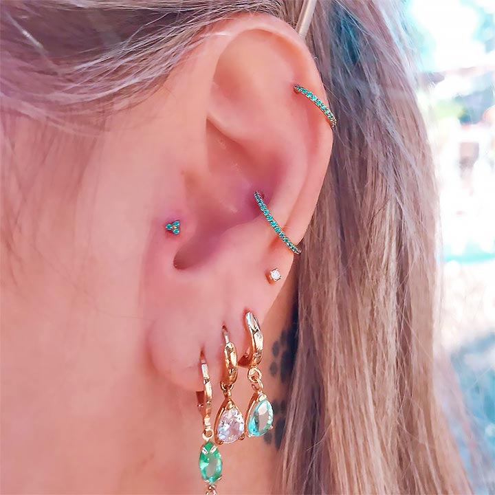 joias para piercing interno da orelha