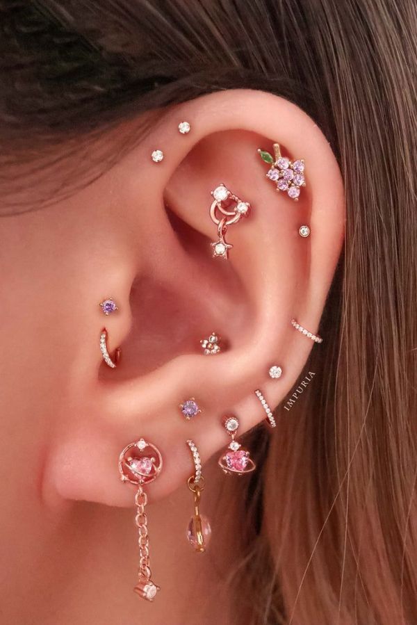 joias para piercing interno da orelha