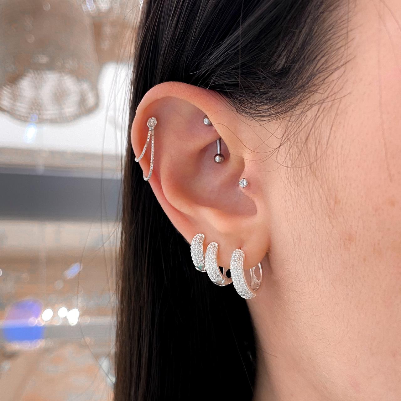 piercing helix prata 925