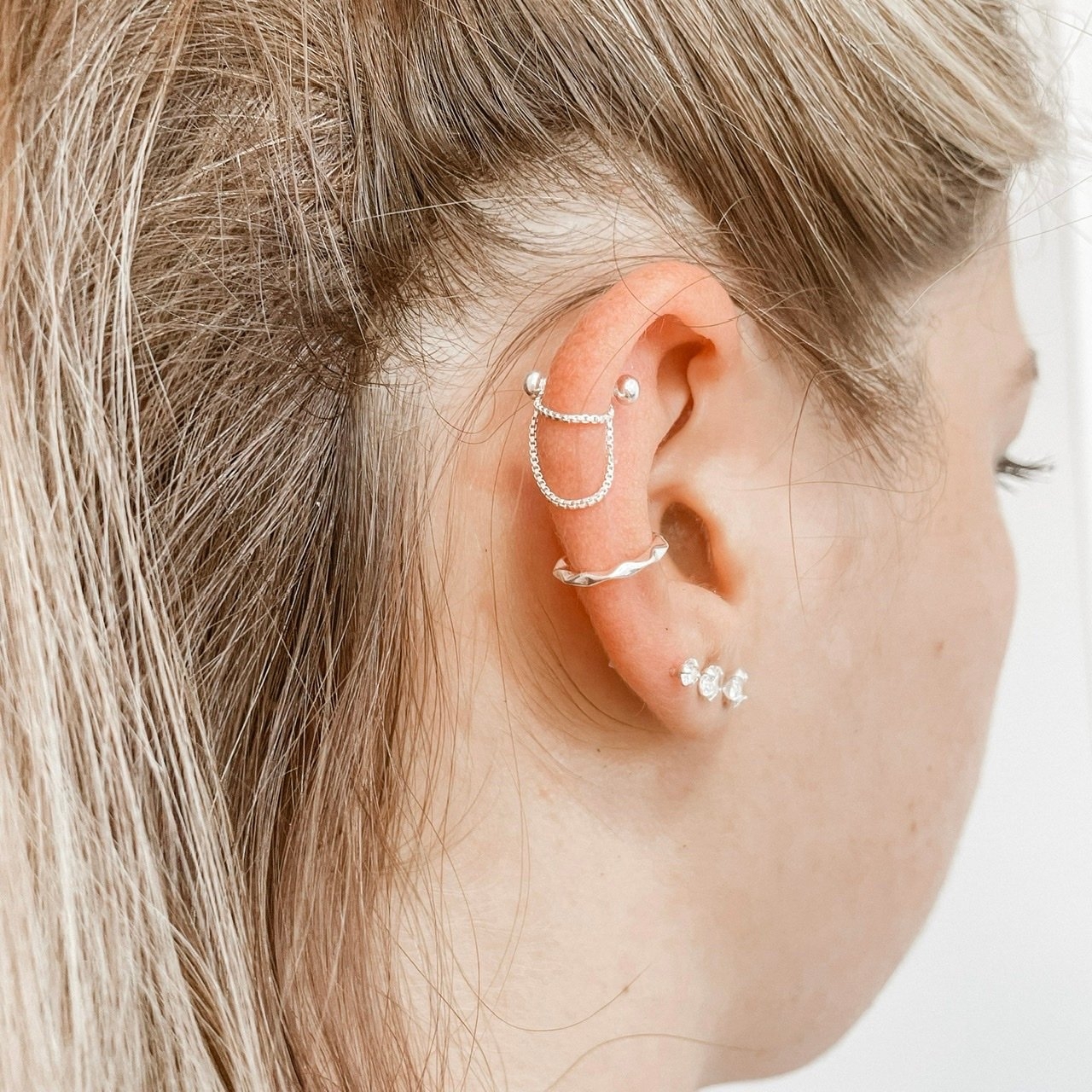piercing helix cicatrizando