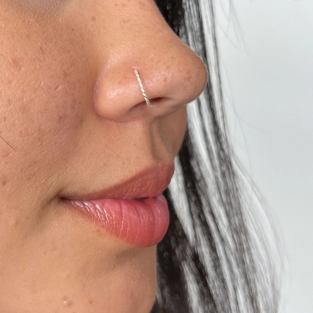 piercing argola nariz articulado