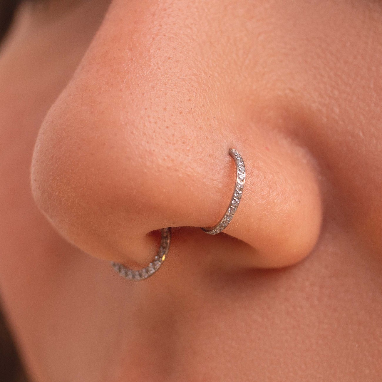 piercing argola nariz prata 925