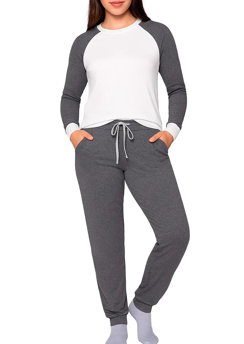 pijama feminino lupo com renda