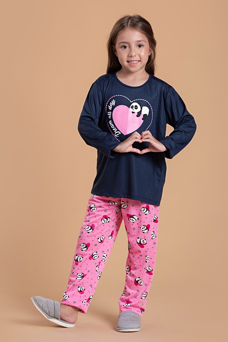 Pijama infantil feminino tamanho P