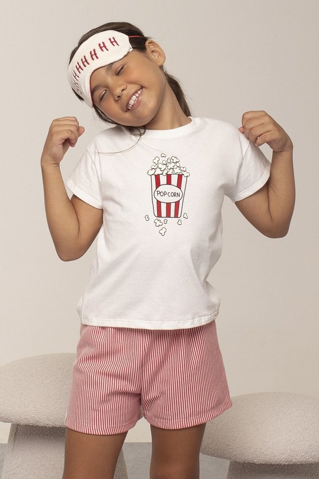 Pijama infantil feminino tamanho M
