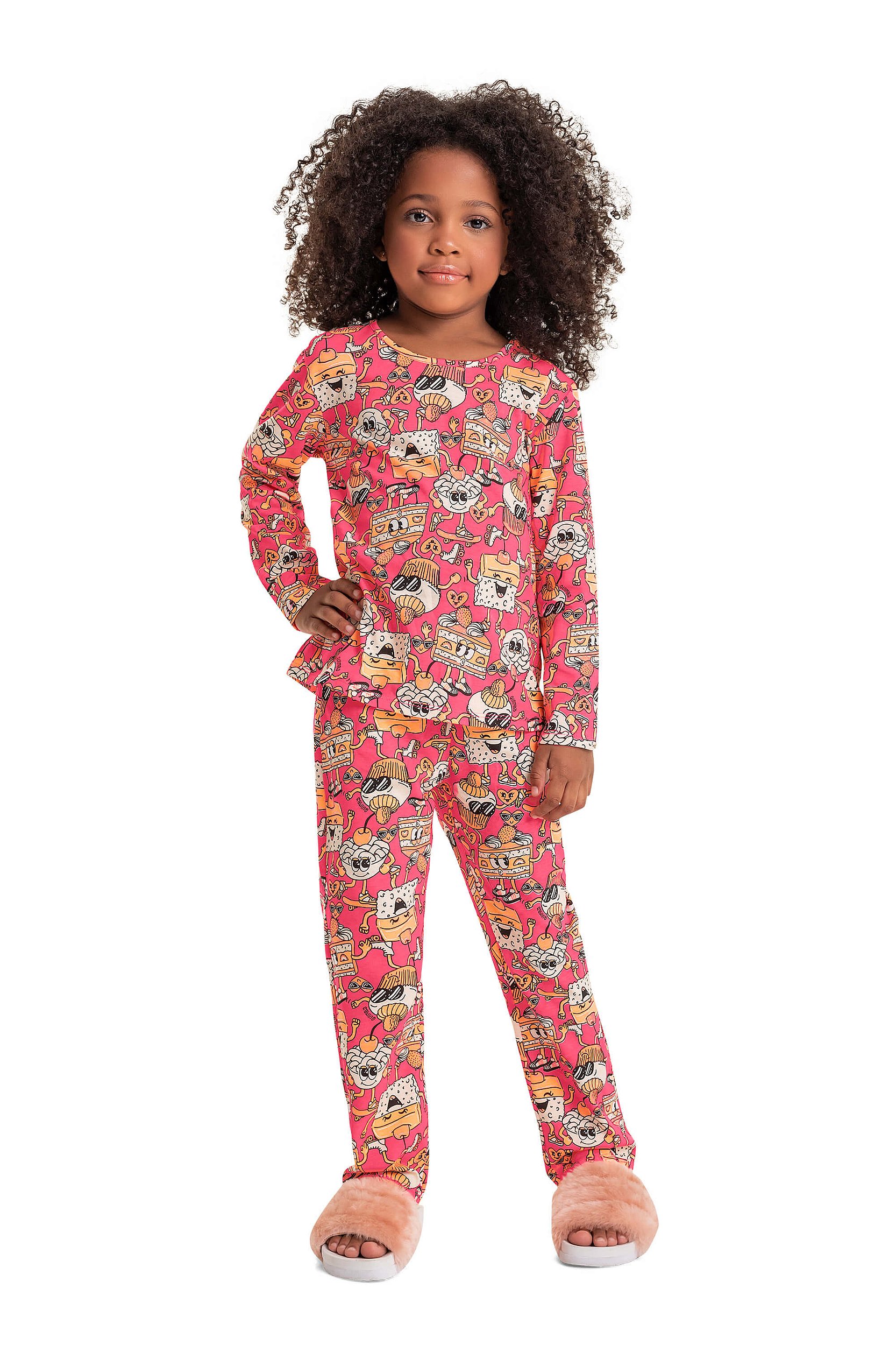 Pijama infantil feminino personagens