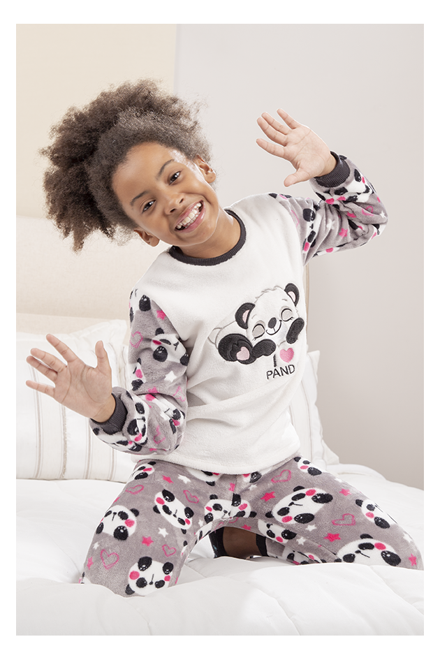 Pijama infantil feminino tamanho G