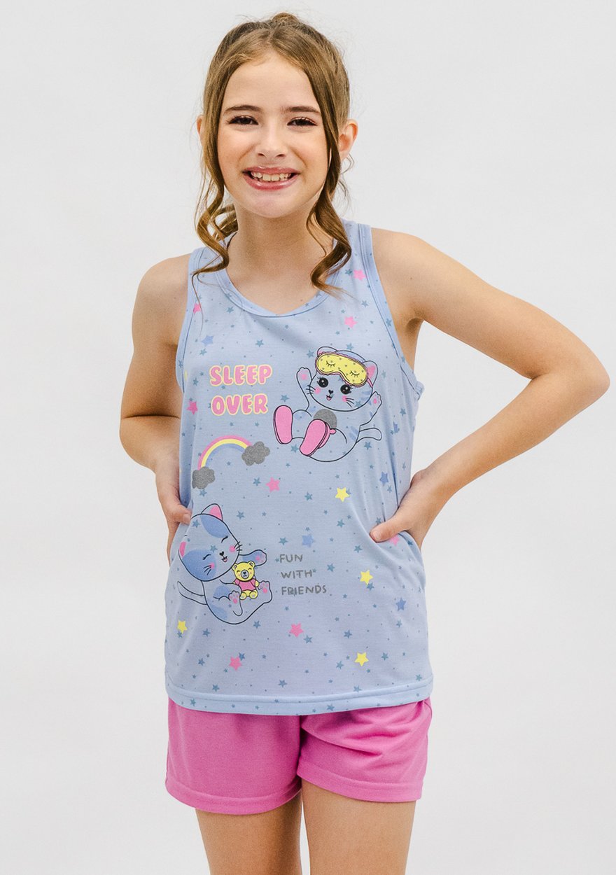 Pijama infantil feminino juvenil