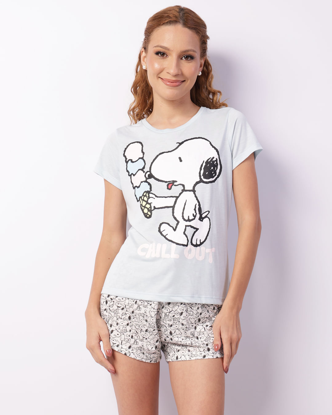 Pijama Snoopy curto