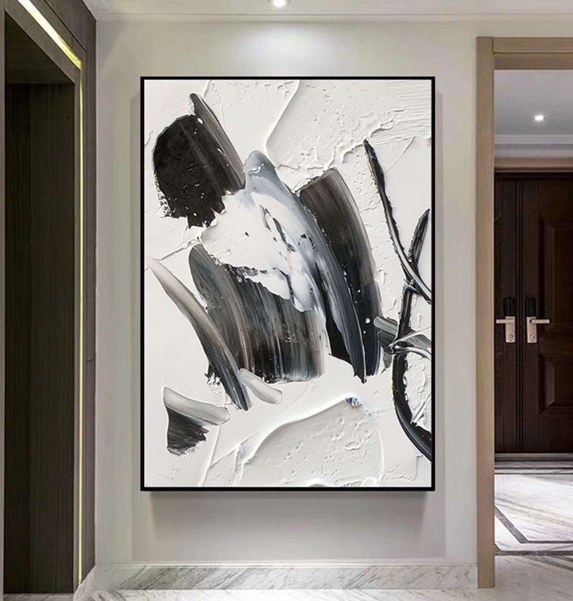 pintura blanco y negro