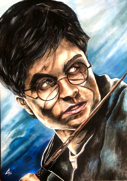 pintura harry potter