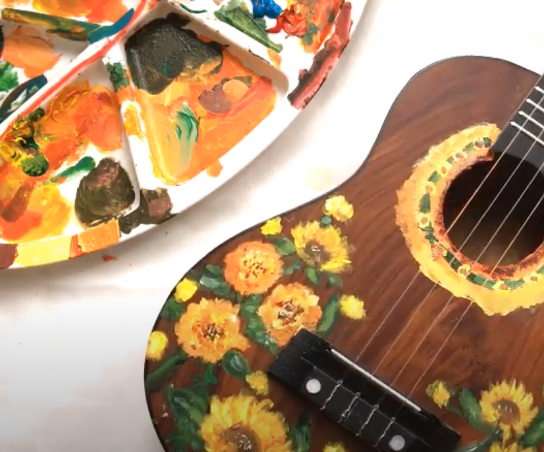 pintura ukulele
