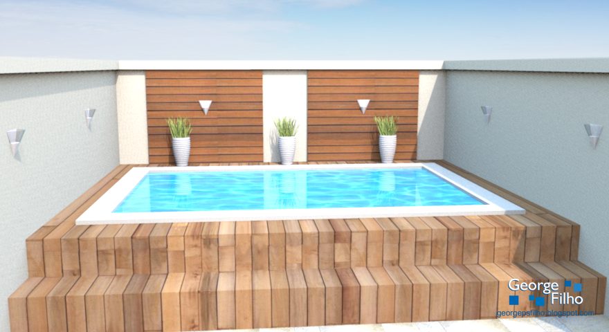 Vantagens piscina com deck elevado