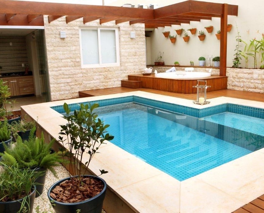 piscinas em espaços reduzidos