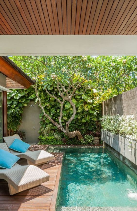 piscinas para casas pequenas