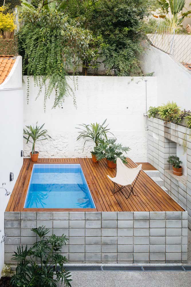 piscinas pequenas com borda infinita