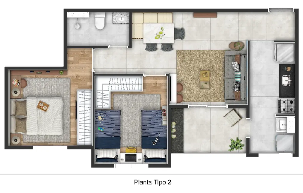planta apartamento 2 quartos planta baixa