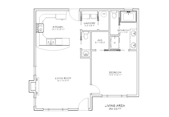 Casa de campo 1 quarto planta