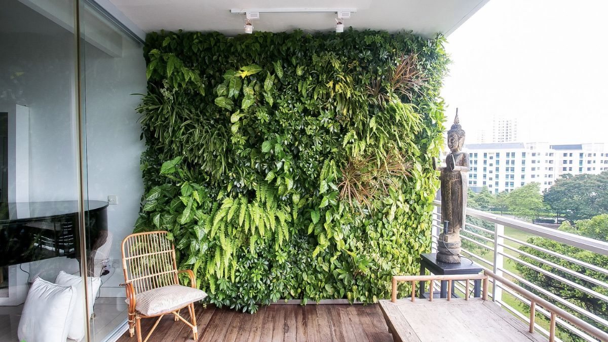plantas artificiais de parede
