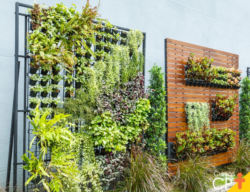 como fazer jardim vertical