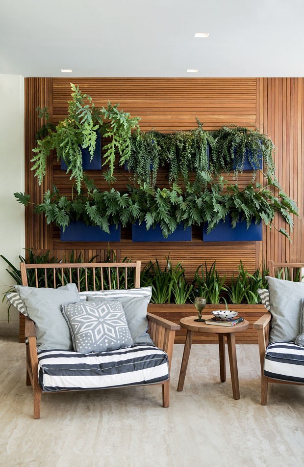 manutenção de plantas na parede