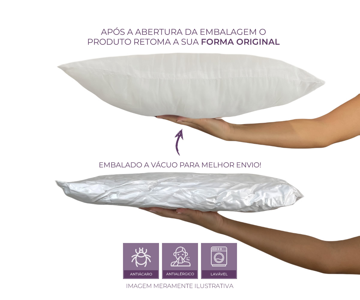 travesseiro de pluma de ganso