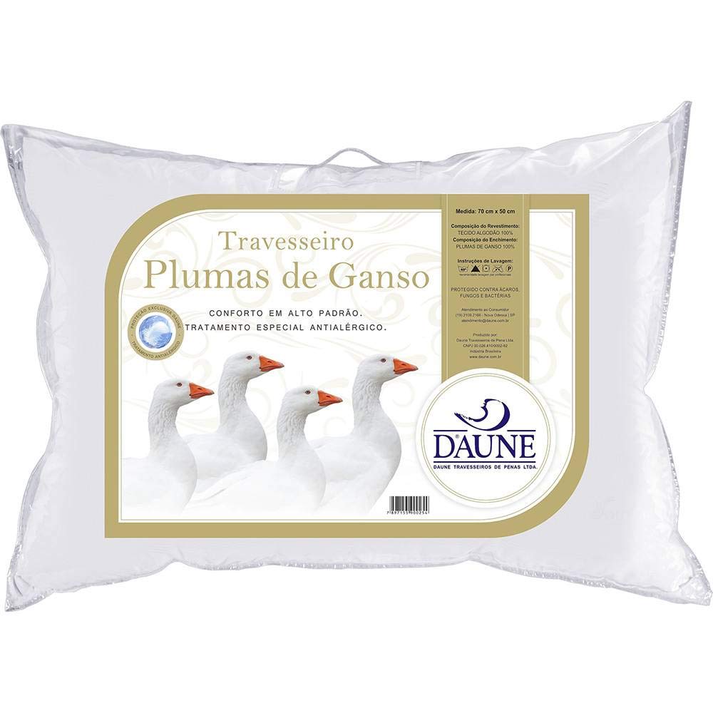 conforto pluma de ganso