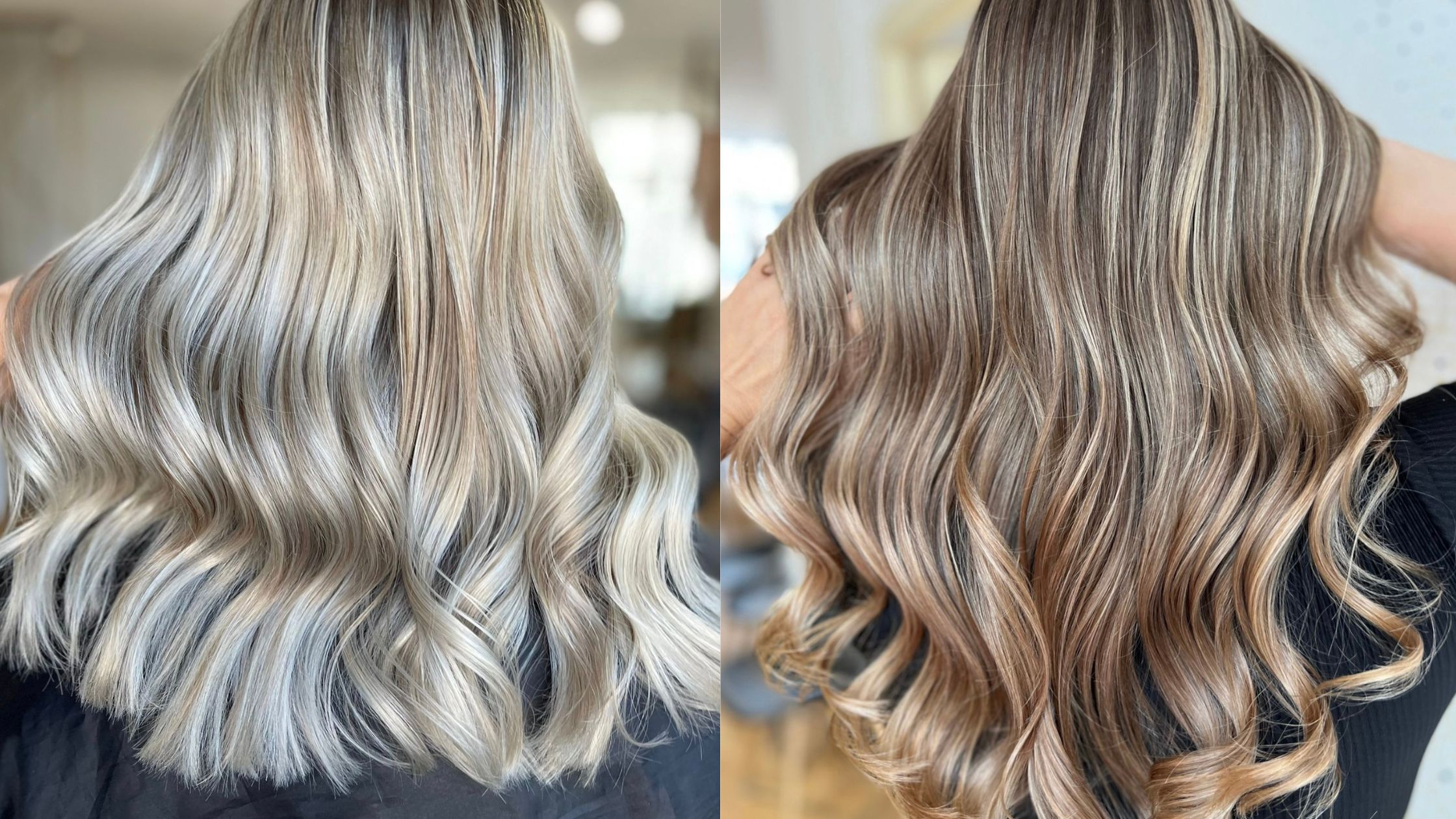 pontos de luz no cabelo