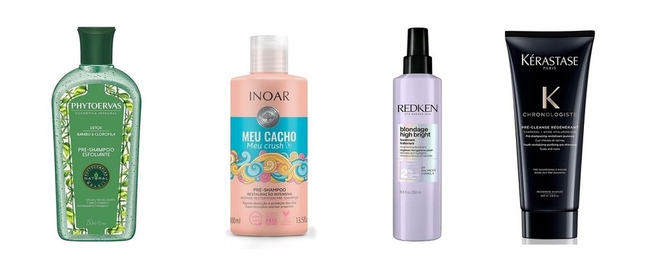 melhores pre shampoos para cabelos secos e oleosos
