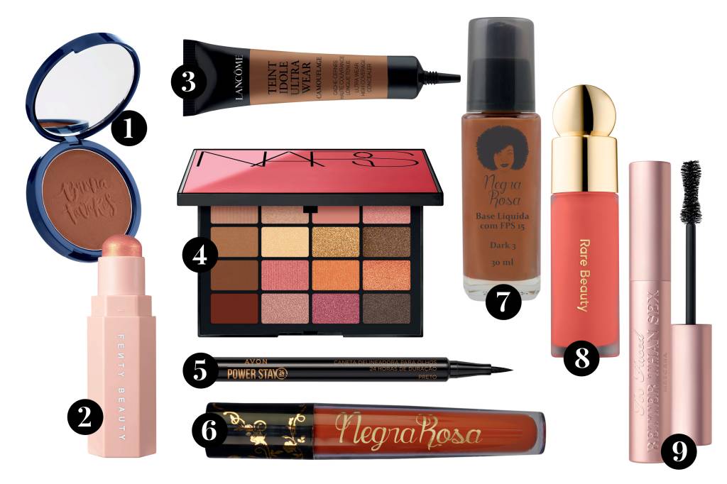 produtos baratos maquiagem dia pele morena