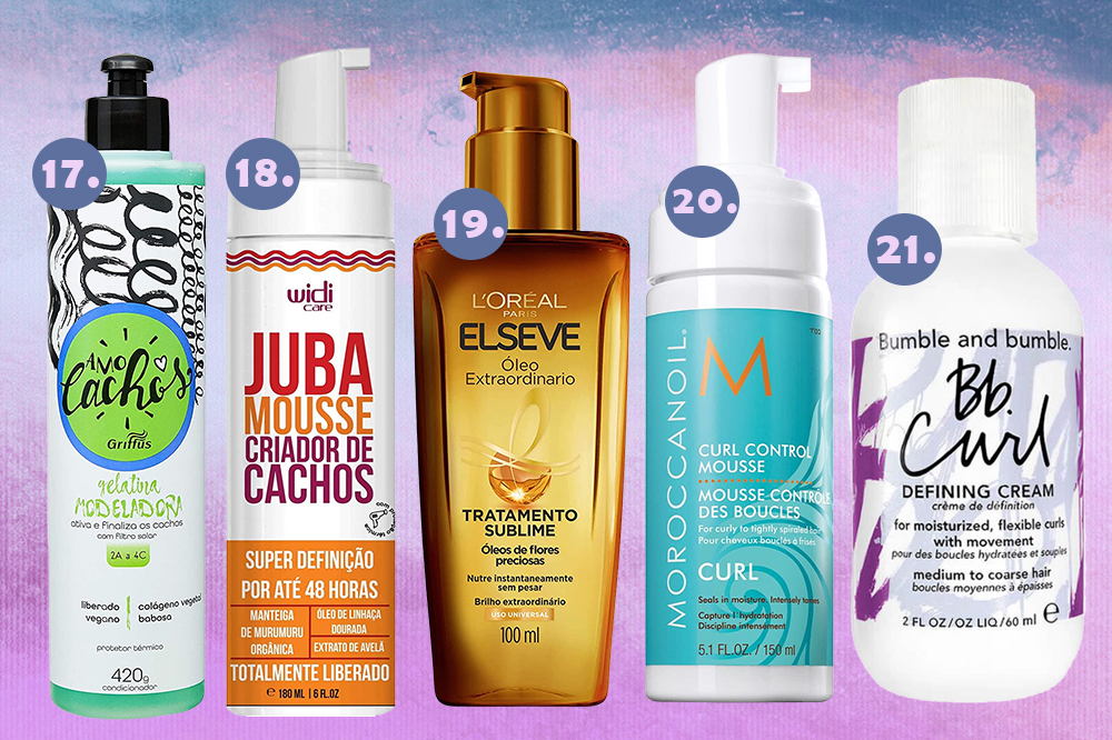 produtos baratos para finalizar penteados cabelo ondulado