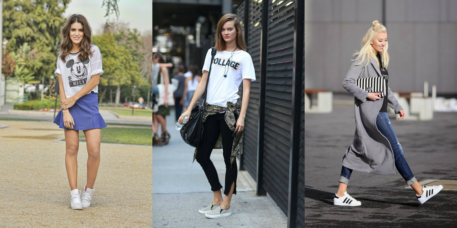 looks com tênis branco 2026