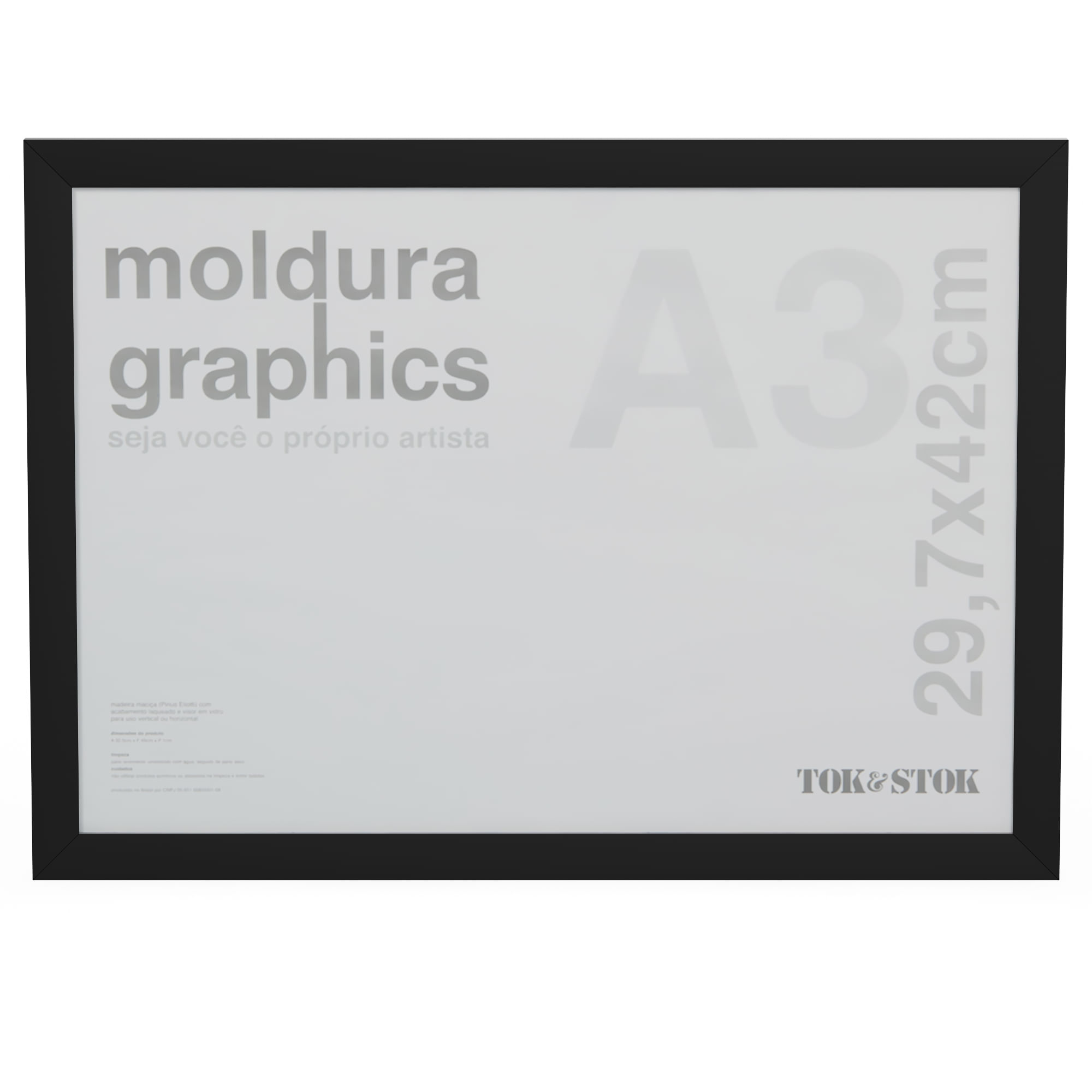 Moldura A3 Madeira Natural