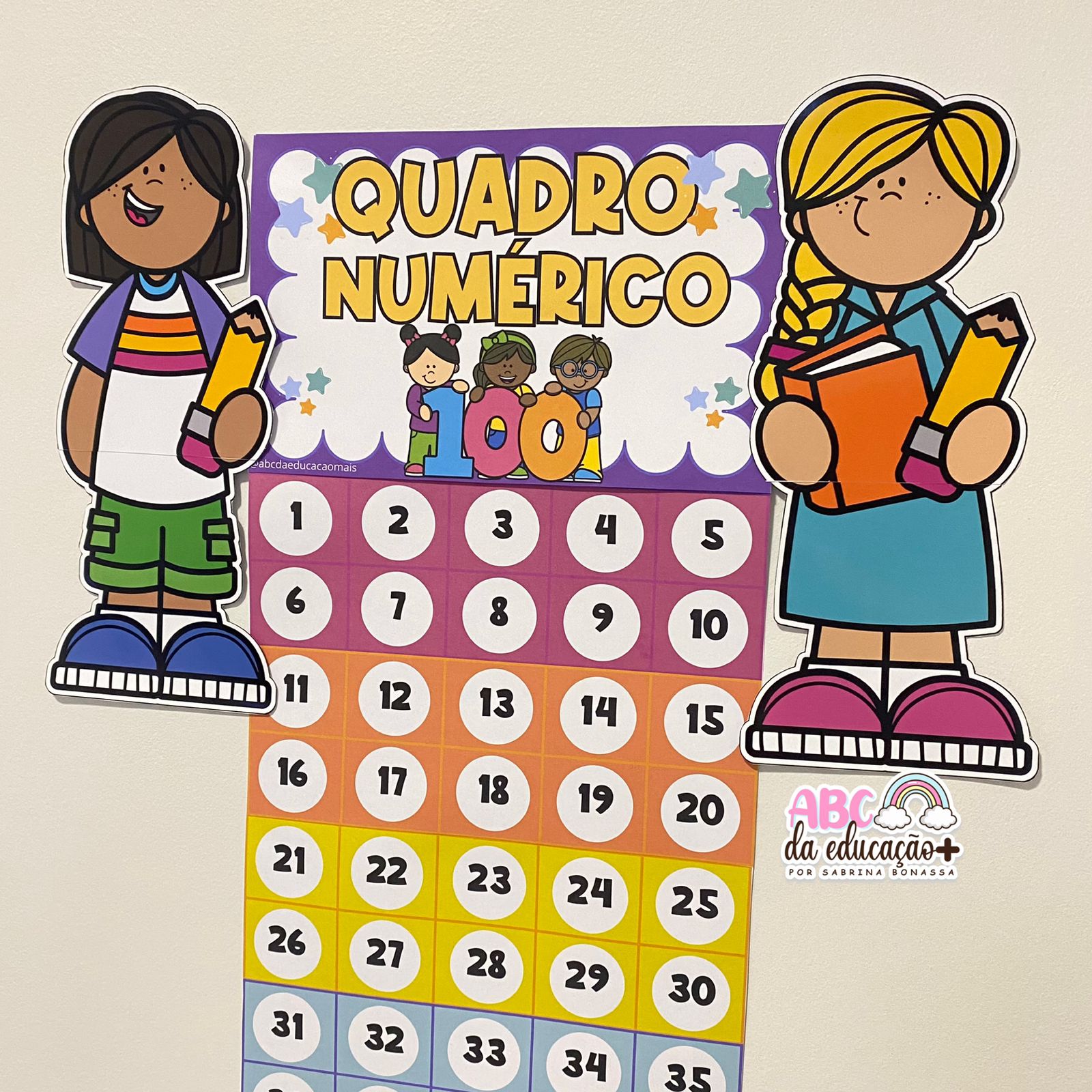 atividade matemática quadro 100