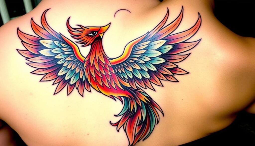 tatuagem fênix para homens