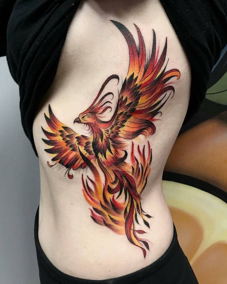 tatuagem fênix renascimento