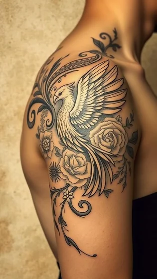 tatuagem fênix força