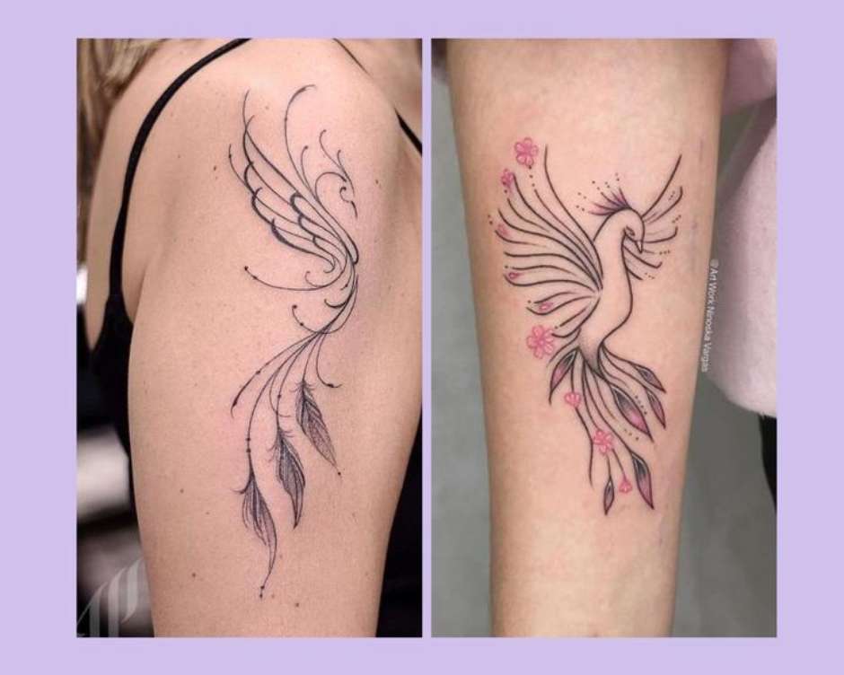 tatuagem fênix força