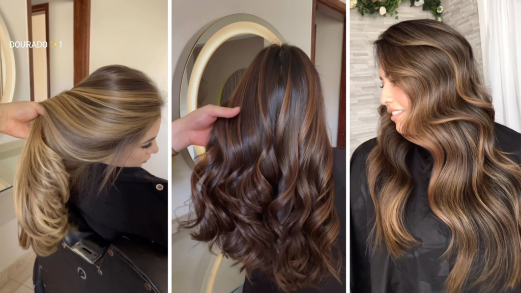 ideias de cabelo mel escuro para morenas