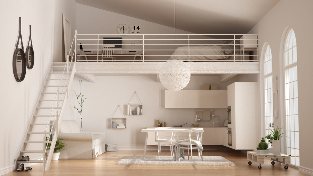 cama suspensa com closet