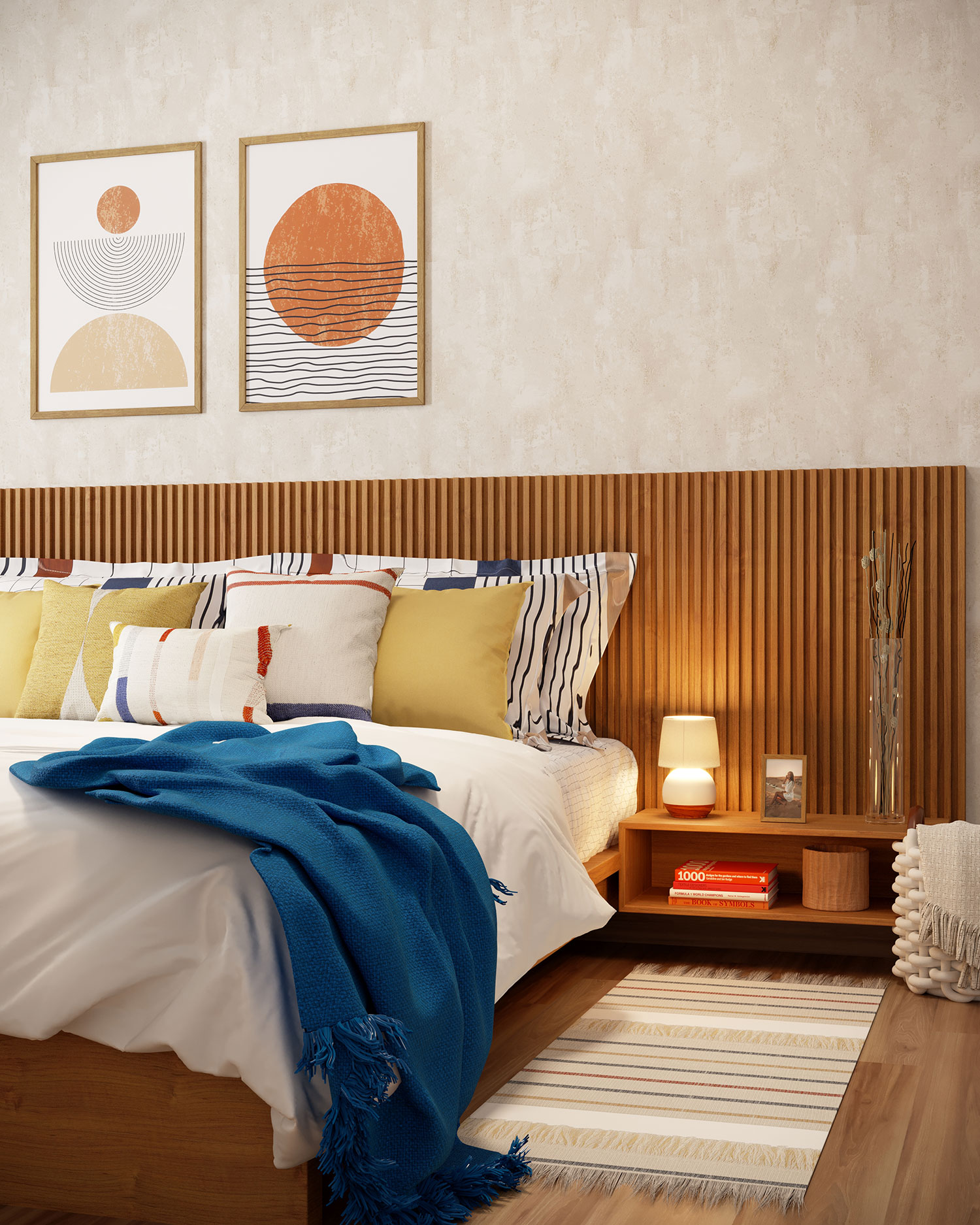 papel de parede quarto moderno