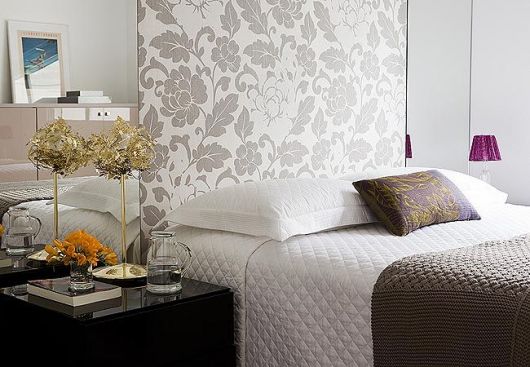 papel de parede texturizado quarto casal
