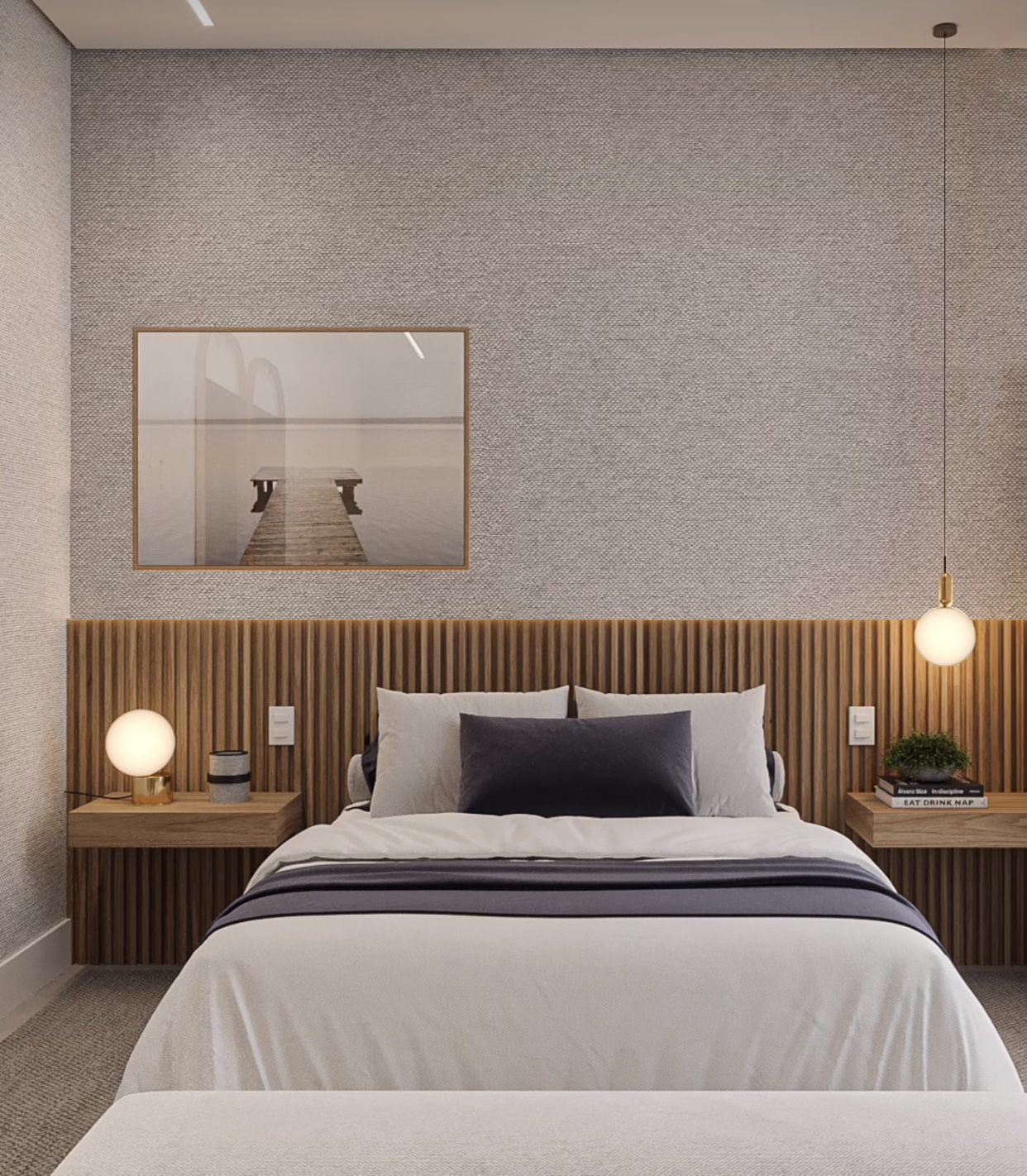 papel de parede quarto romântico