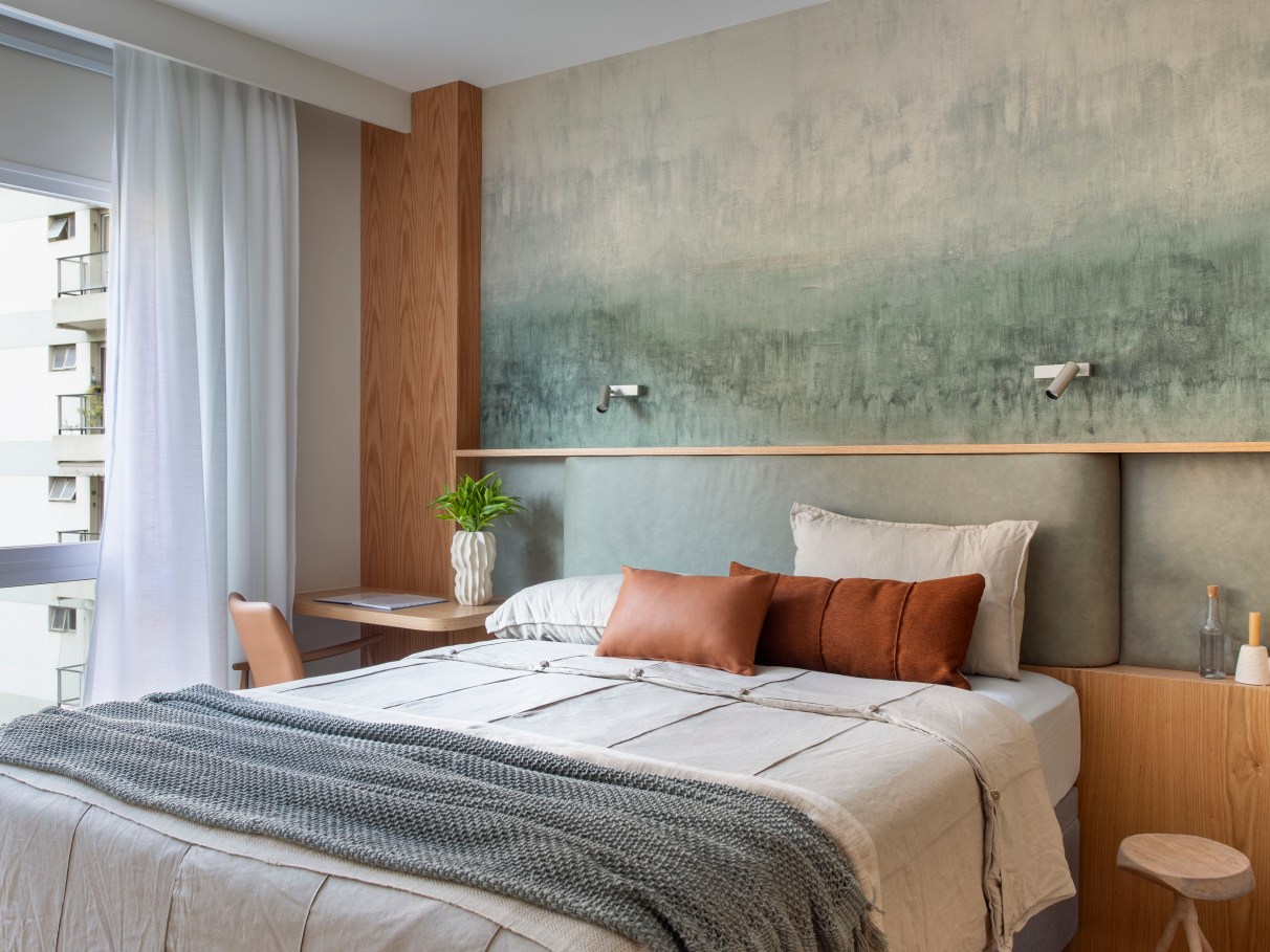 papel de parede floral quarto