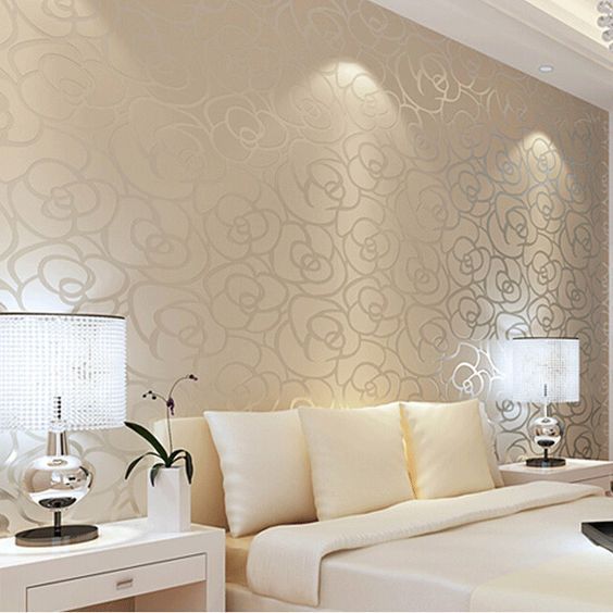 papel de parede vinílico quarto