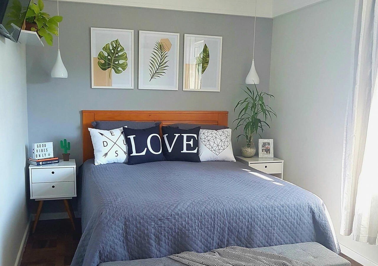 quarto de casal simples e barato